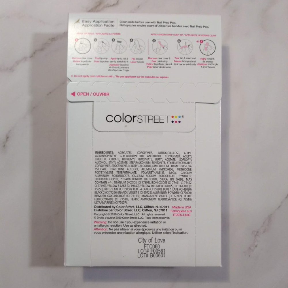 Color Street City of Love French Manicure Nail Strips - Picture 3 of 3